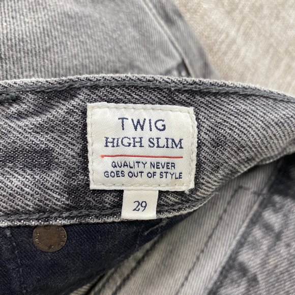 Levi's Made Crafted Twig High Rise Slim Denim Jeans Women's 29 Gray NWT - Picture 6 of 16